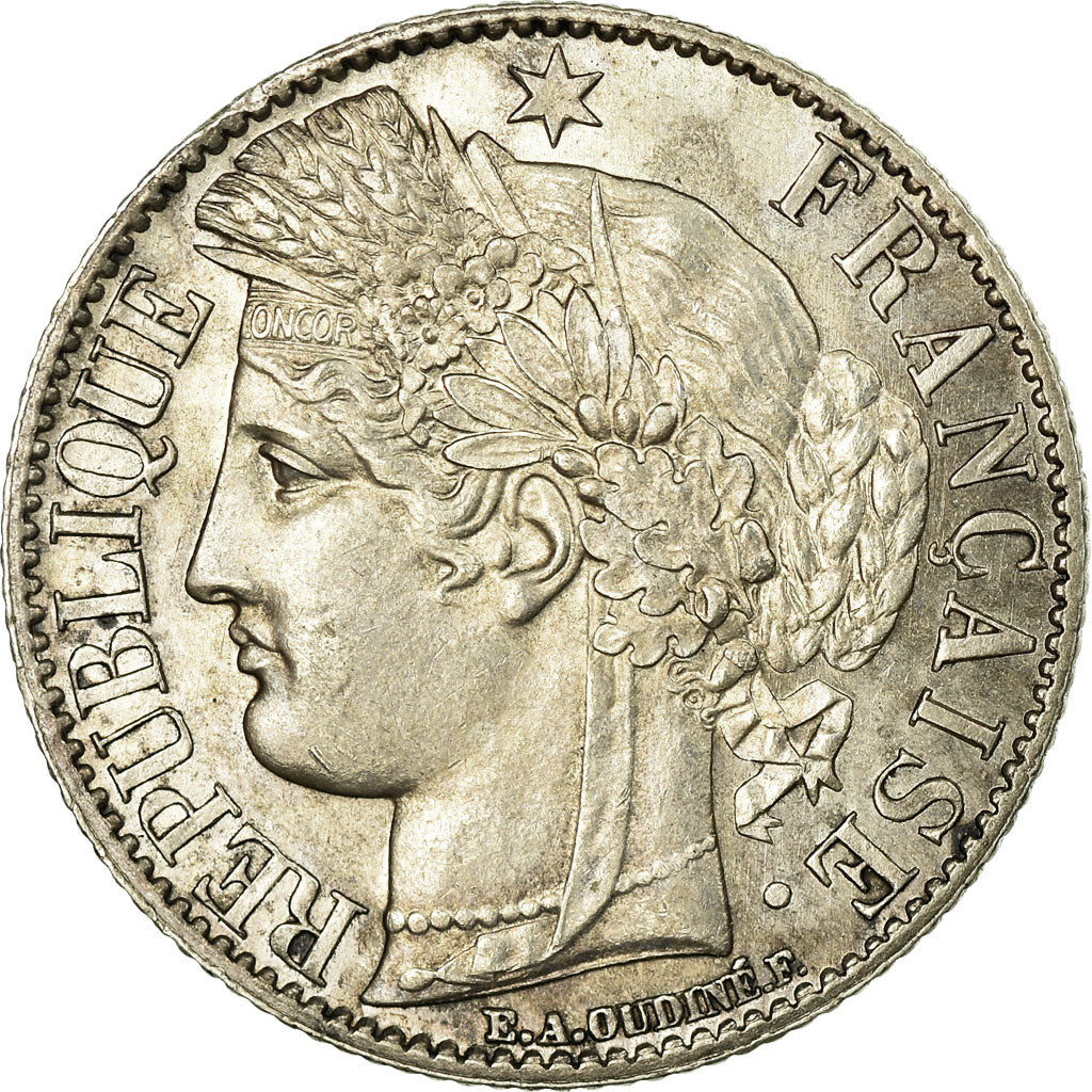 Monnaie, France, Cérès, Franc, 1872, Paris, SUP+, Argent, Gadoury:465a