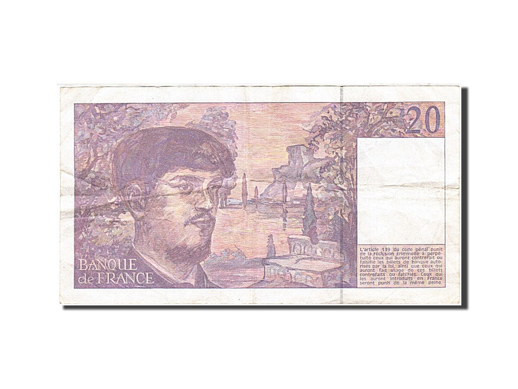 Banconote, Francia, 20 Francs, 1980, 1993, BB, Fayette:66 bis.4, KM:151g