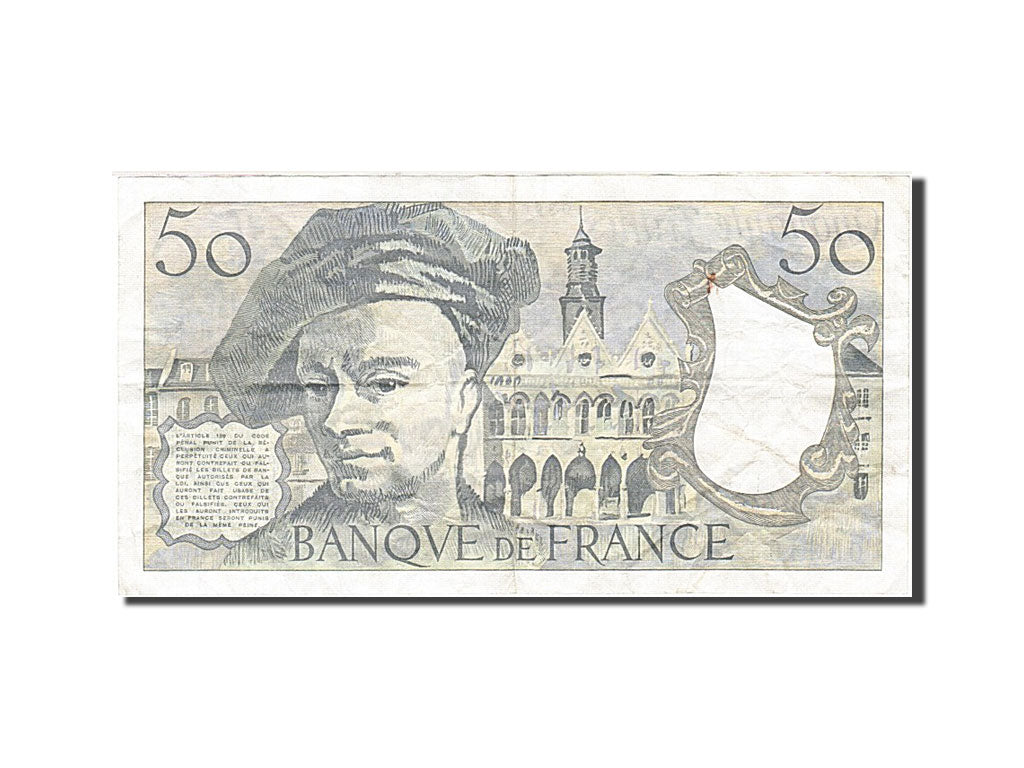France, 50 Francs, 1976, KM:152a, 1985, EF(40-45), Fayette:67.11
