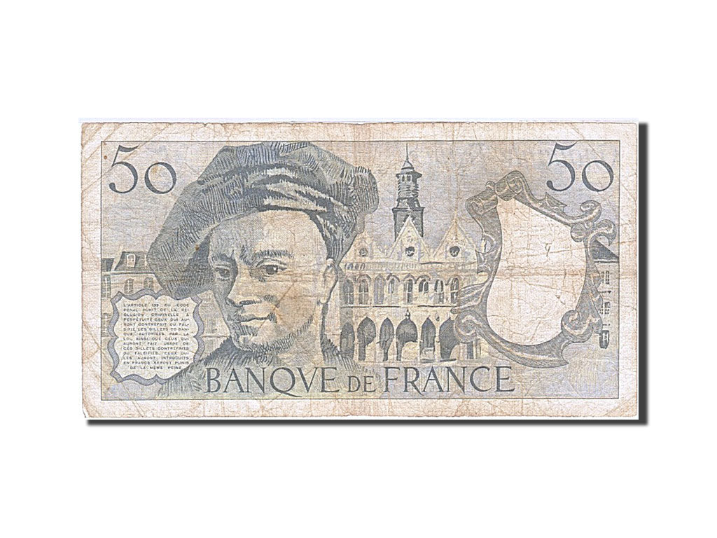 France, 20 Francs, 1976, KM:151c, 1988, VF(20-25), Fayette:67.14
