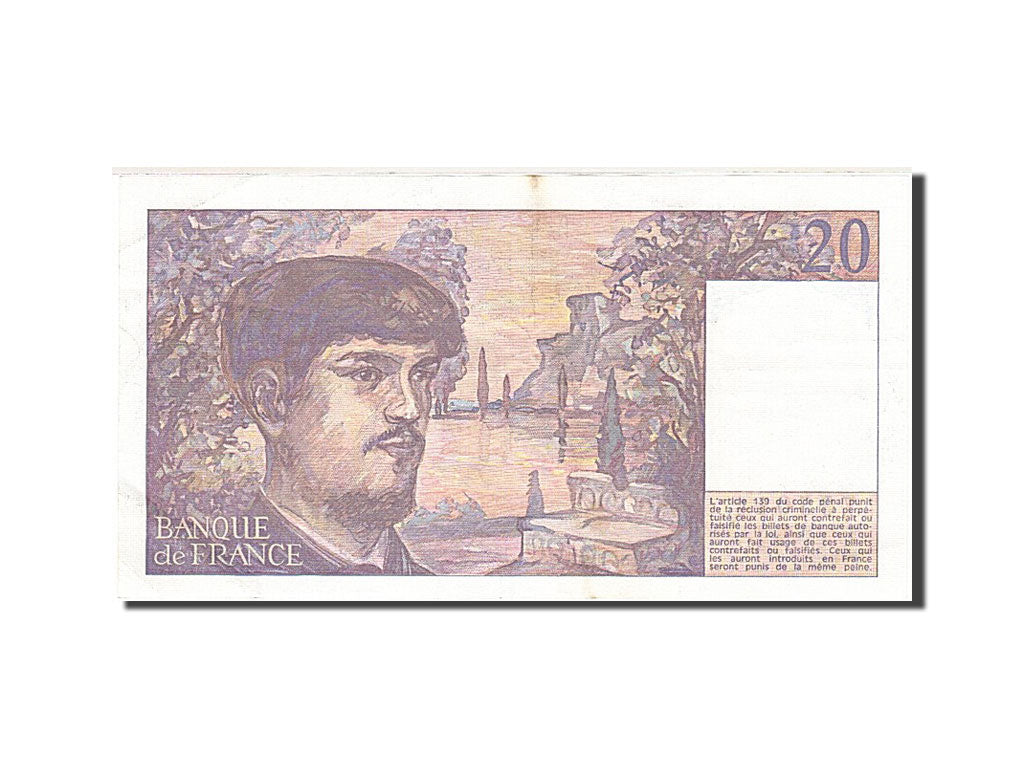 France, 20 Francs, 1980, KM:151a, 1985, AU(50-53), Fayette:66.6