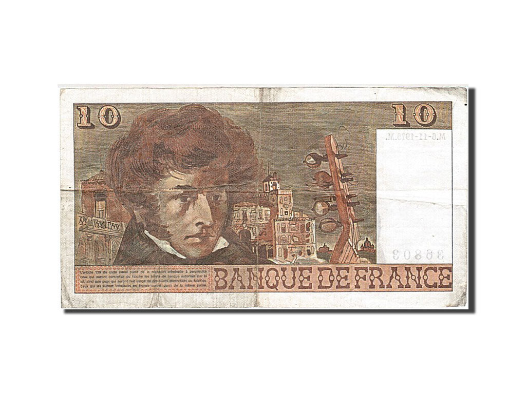 Banknote, France, 10 Francs, 1972, 1975-11-06, EF(40-45), KM:150b