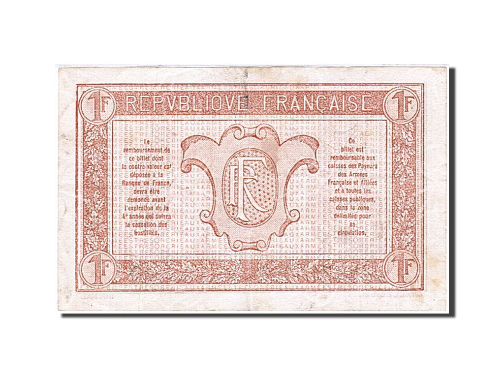 Banknote, France, 1 Franc, 1919, 1919, AU(50-53), KM:M5