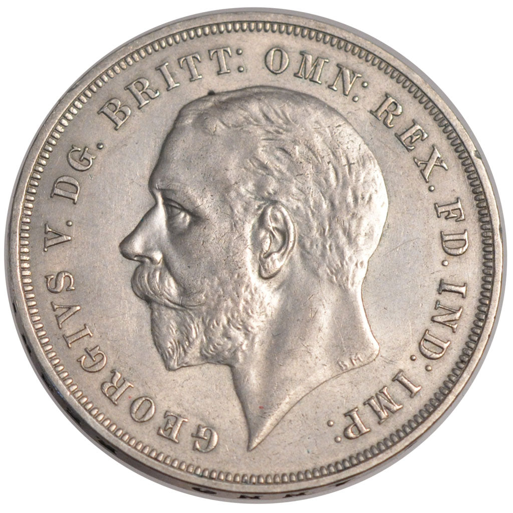 GREAT BRITAIN, Crown, 1935, KM #842, AU(55-58), Silver, 38.61, 28.25