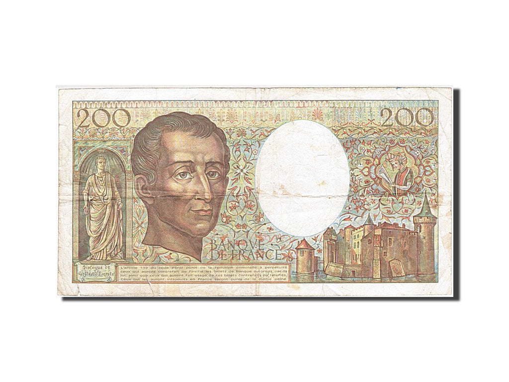 Banknote, France, 200 Francs, 1981, 1982, VF(20-25), Fayette:70.2, KM:155a