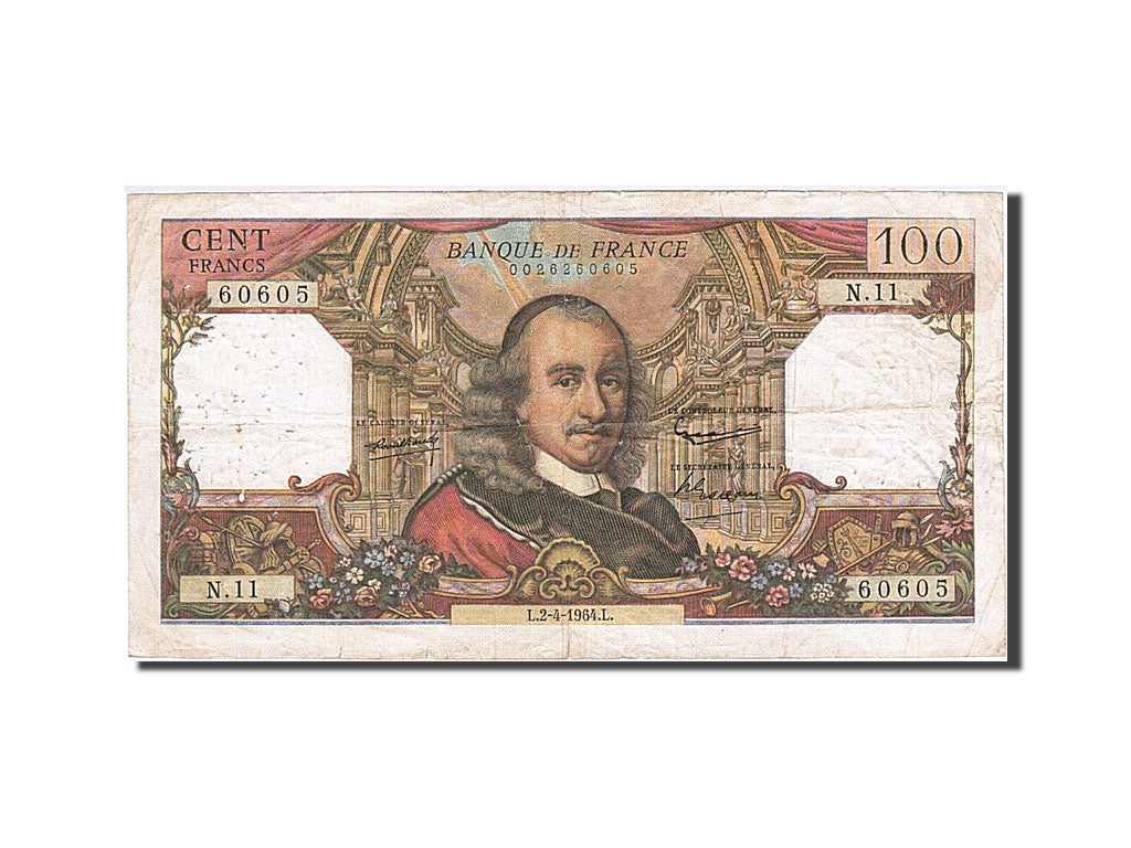 France, 100 Francs, 1964, KM:149a, 1964-04-02, TB, Fayette:65.1