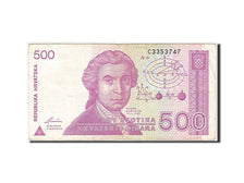 Croatia, 500 Dinara, 1991-1993, 1991-10-08, KM:21a, EF(40-45)
