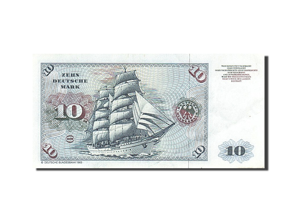 Banknote, GERMANY - FEDERAL REPUBLIC, 10 Deutsche Mark, 1970-1980, 1980-01-02