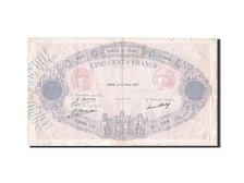 Biljet, Frankrijk, 500 Francs, 1888, 1927-03-17, B+, Fayette:30.30, KM:66k