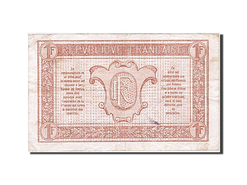 Banknote, France, 1 Franc, 1919, 1919, AU(50-53), KM:M5
