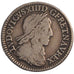 FRANCE, 1/12 Écu, 2e poinçon de Warin, buste drapé et cuirassé, 1/12 ECU, 10 Sol