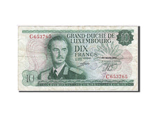 Luxembourg, 10 Francs, 1966-1972, KM:53a, 1967-03-20, EF(40-45)