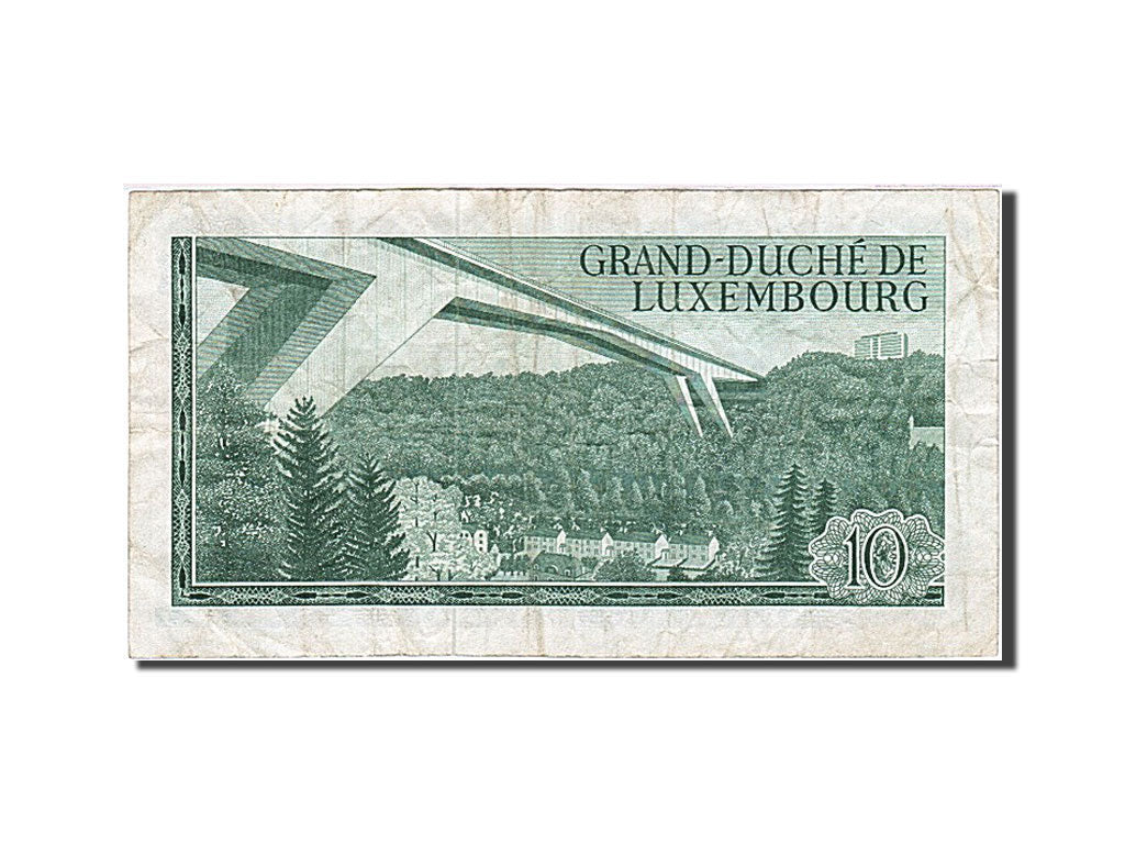Luxembourg, 10 Francs, 1966-1972, KM:53a, 1967-03-20, EF(40-45)