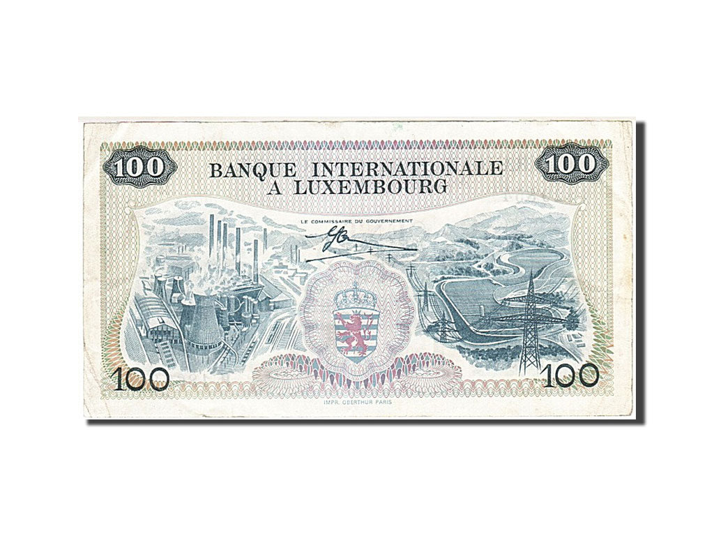 Luxembourg, 100 Francs, 1968, KM:14A, 1968-05-01, EF(40-45)