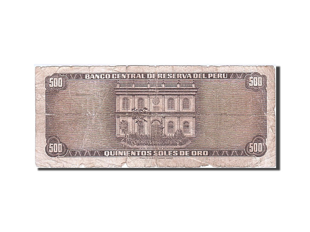 Peru, 500 Soles De Oro, 1975, 1975-10-02, KM:110, VG(8-10)