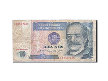 Peru, 10 Intis, 1985-1991, 1985-04-03, KM:128, VF(20-25)