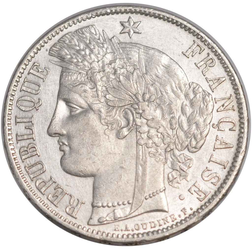 Francia, Cérès, 5 Francs, 1870, Paris, SPL-, Argento, Gadoury:743
