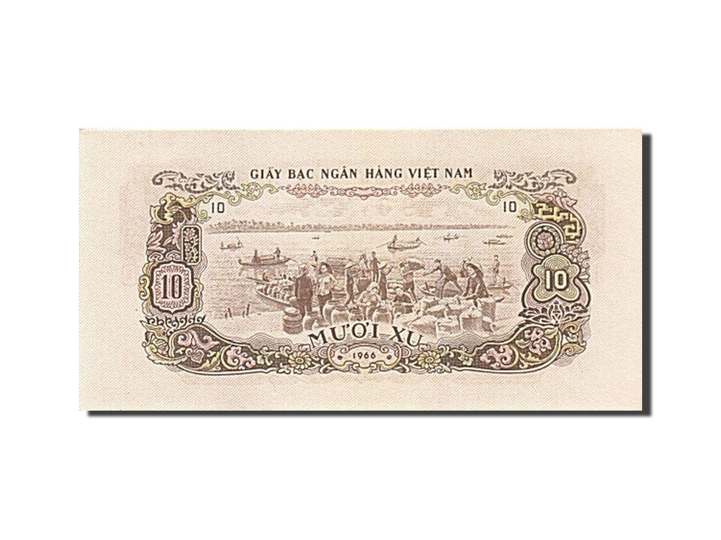 Banknote, South Viet Nam, 10 Xu, 1966, 1966-, KM:37a, UNC(65-70)