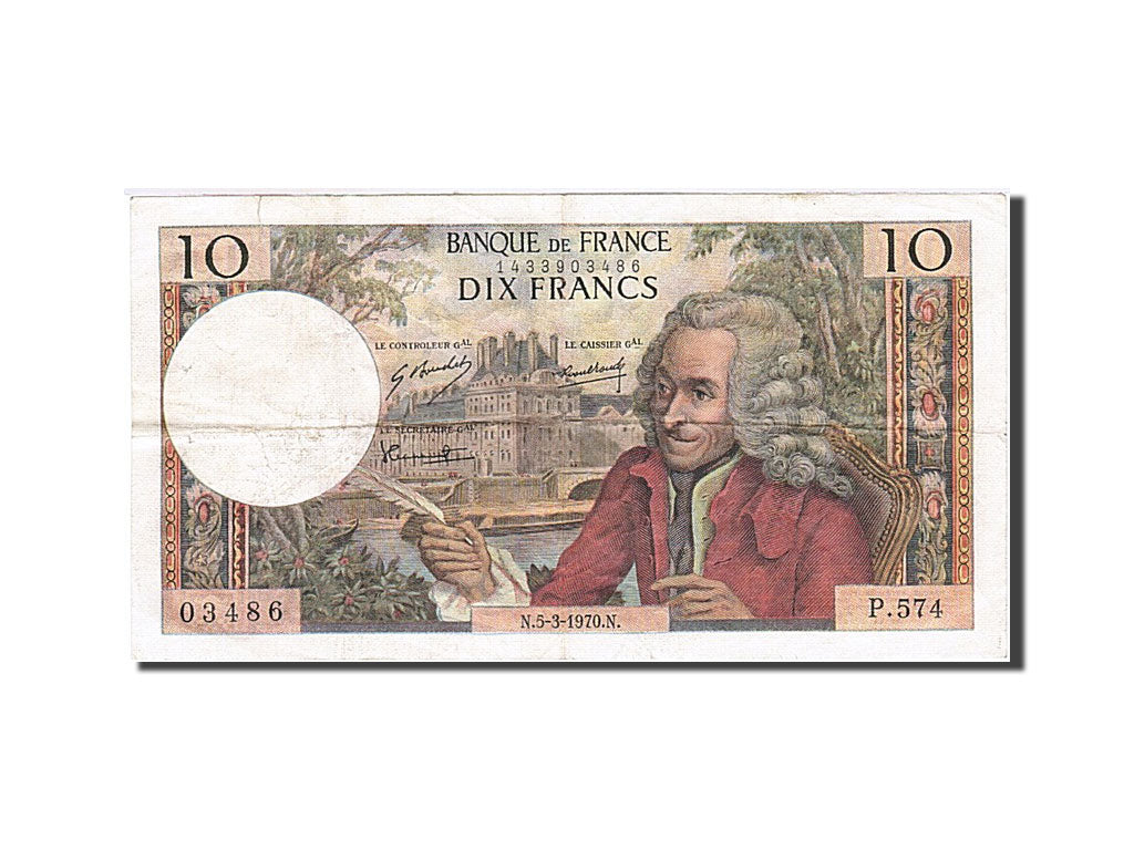 France, 10 Francs, 1963, KM:147c, 1970-03-05, EF(40-45), Fayette:62.43