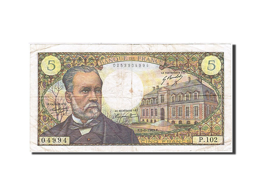 Banknote, France, 5 Francs, 1966, 1969-06-05, VF(20-25), Fayette:61.10, KM:146b