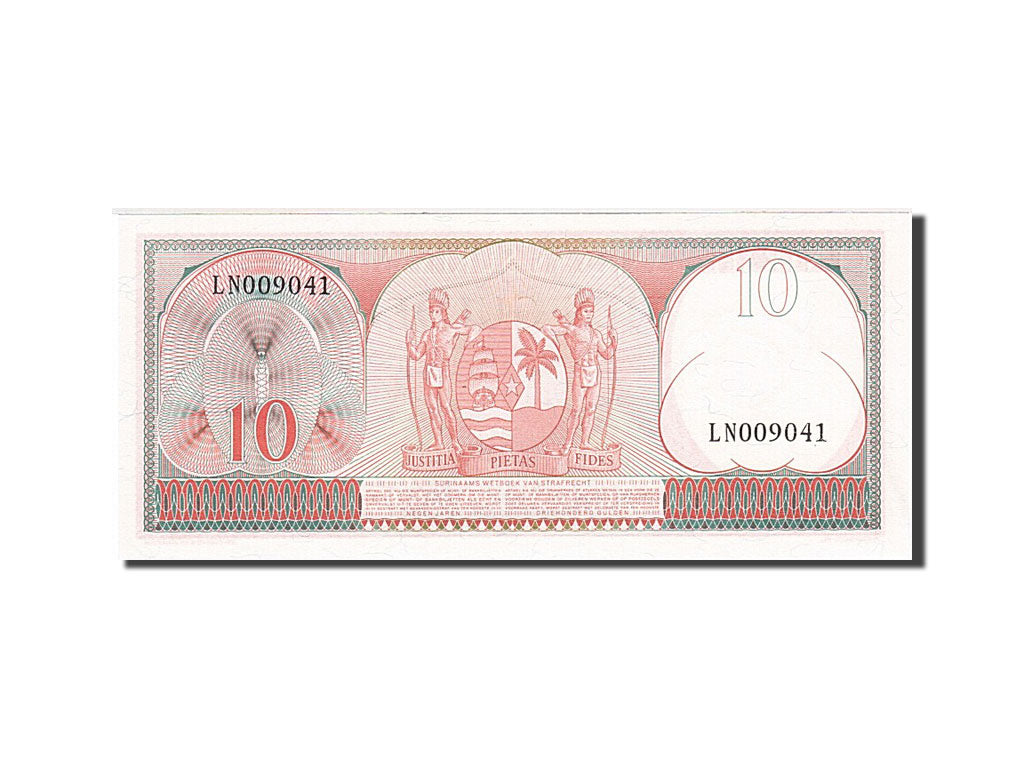 Banknote, Suriname, 10 Gulden, 1963, 1963-09-01, KM:121, UNC(64)
