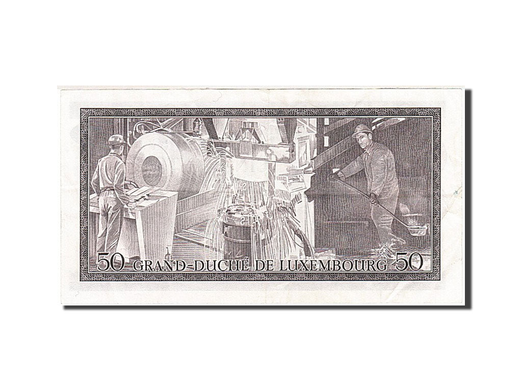 Luxembourg, 50 Francs, 1966-1972, 1972-08-25, KM:55b, AU(55-58)