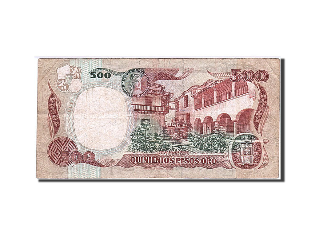 Kolumbien, 500 Pesos Oro, 1980-1982, KM:423c, 1986-07-20, EF(40-45)