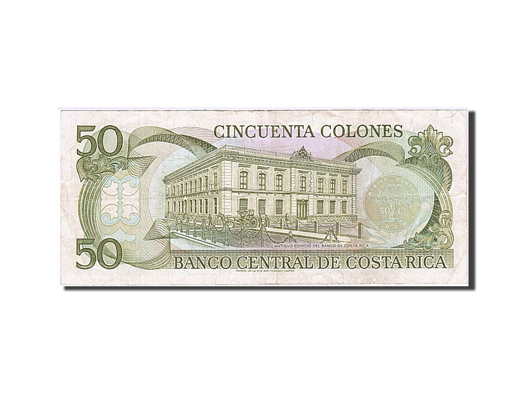 Banknote, Costa Rica, 50 Colones, 1990-1992, 1993-06-02, KM:257a, EF(40-45)