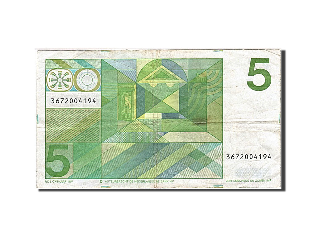 Banknote, Netherlands, 5 Gulden, 1973, 1973-03-28, KM:95a, VF(30-35)