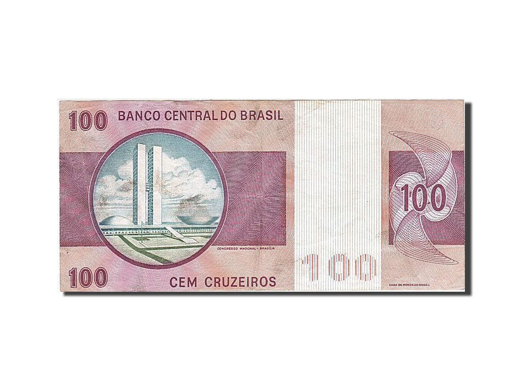 Banknote, Brazil, 100 Cruzeiros, 1970, Undated, KM:195a, AU(50-53)