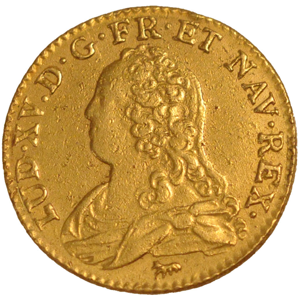 FRANCE, Louis d'or aux lunettes, Louis D'or, 1729, Paris, KM #489.1, EF(40-45),.