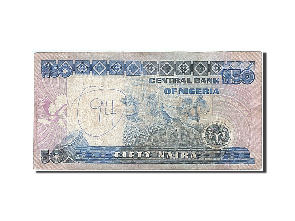 Nigeria, 50 Naira, 1984-1991, Undated (1991), KM:27A, EF(40-45)