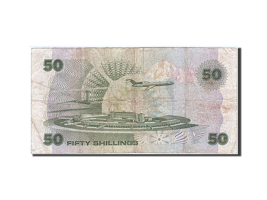 Kenya, 50 Shillings, 1980-1981, 1986-09-14, KM:22c, VF(20-25)