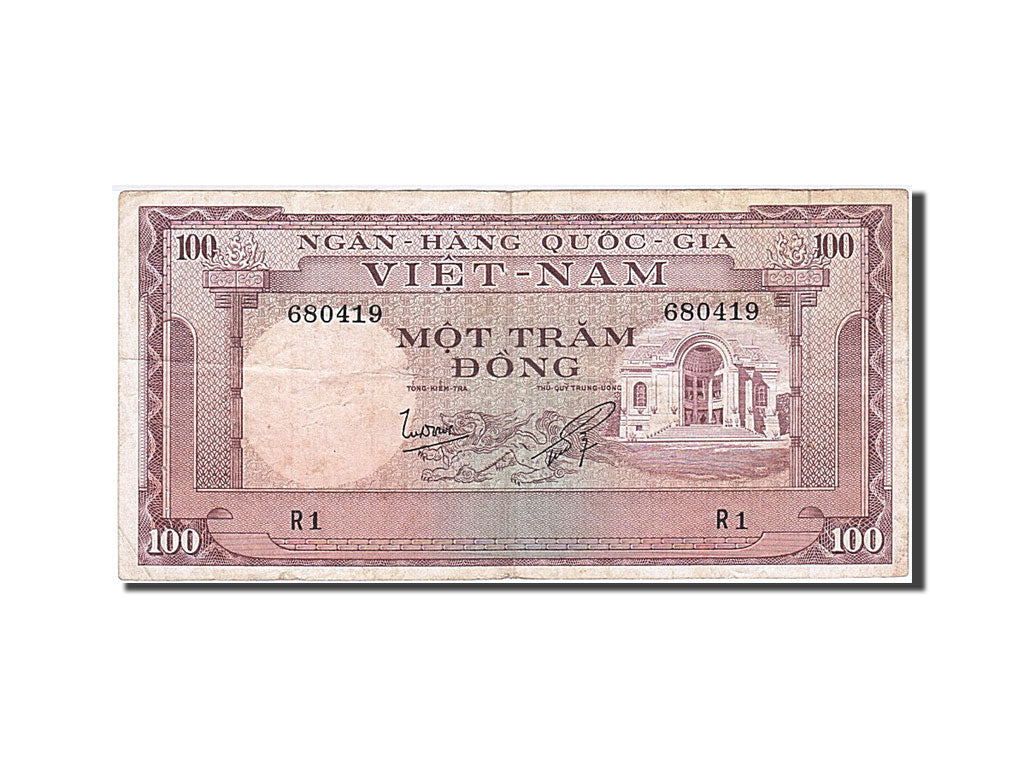 South Viet Nam, 100 Dong, 1964-1966, Undated (1966), KM:18a, EF(40-45)