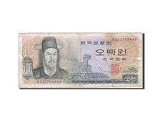 South Korea, 500 Won, 1973-1979, Undated (1973), KM:43, VF(20-25)