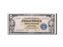 Philippines, 5 Pesos, 1944, Undated (1944), KM:96a, VF(20-25)