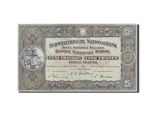 Geldschein, Schweiz, 5 Franken, 1911-1914, 1949-01-20, KM:11n, SS