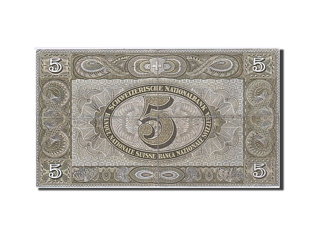 Banknote, Switzerland, 5 Franken, 1911-1914, 1949-01-20, KM:11n, EF(40-45)