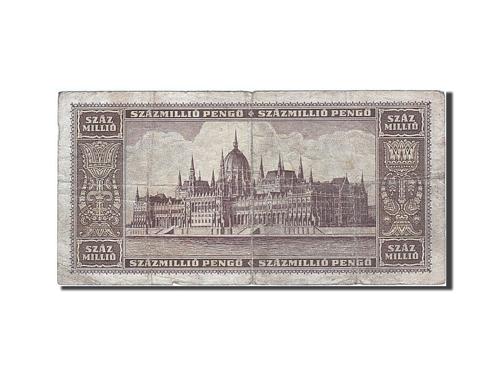 Hungary, 100,000,000 Pengö, 1945-1946, 1946-03-18, KM:124, VF(20-25)