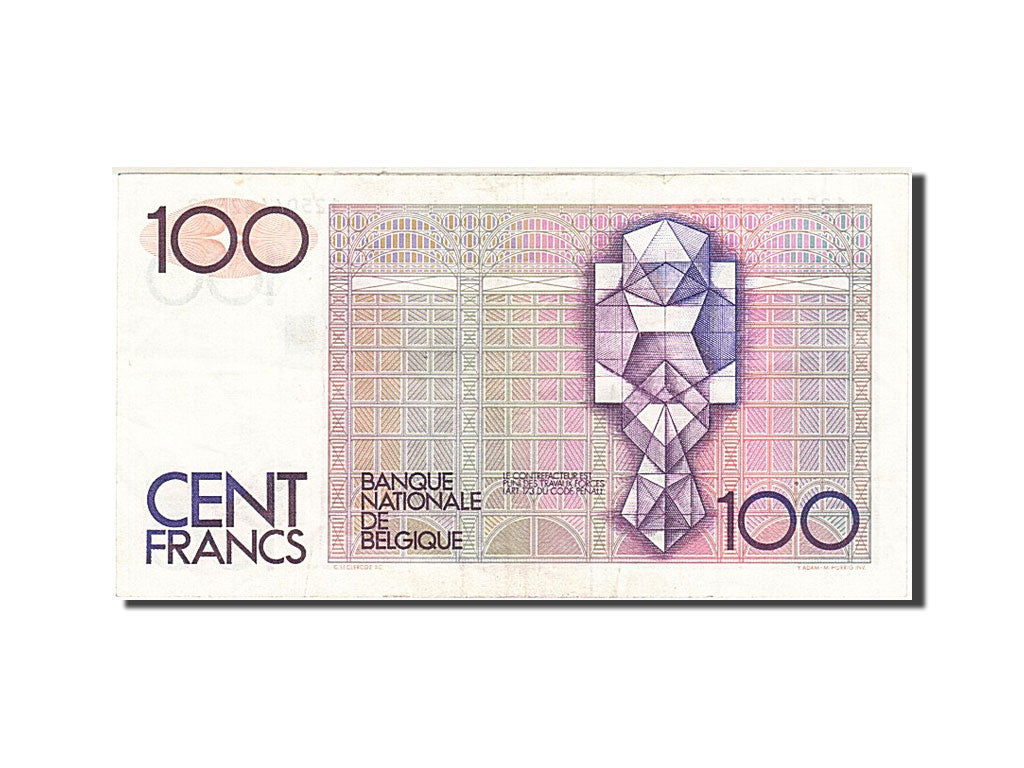 Banknote, Belgium, 100 Francs, 1981-1982, Undated, KM:142a, AU(55-58)