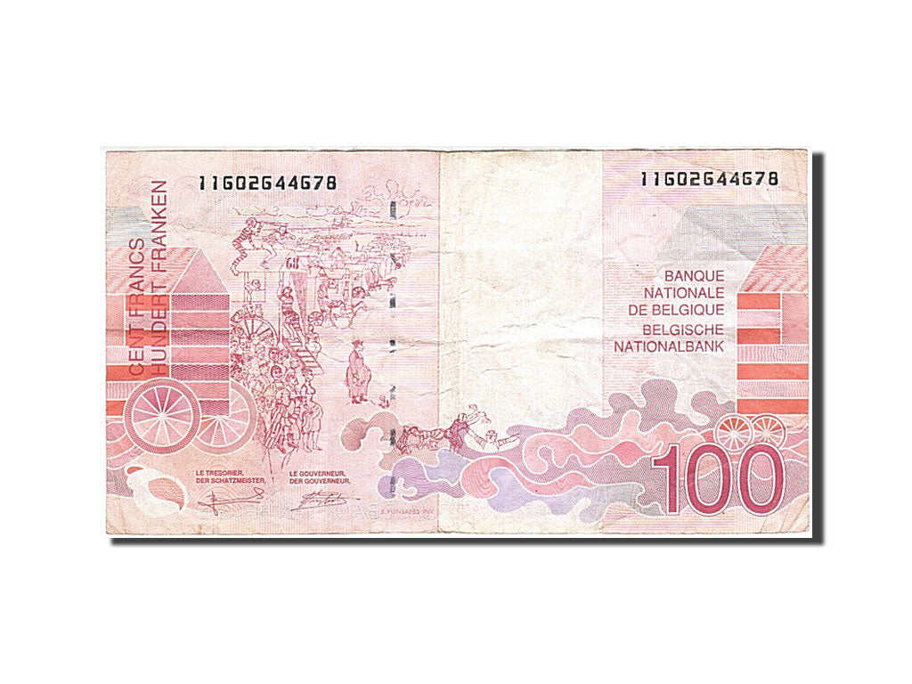 Banknote, Belgium, 100 Francs, 1994-1997, Undated (1995-2001), KM:147, VF(20-25)