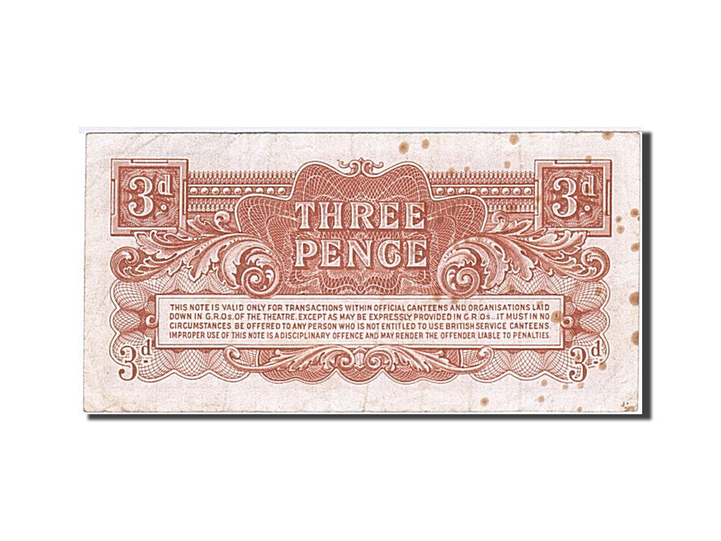 Great Britain, 3 Pence, 1948, KM:M16a, Undated (1948), EF(40-45)