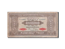 Billet, Pologne, 50,000 Marek, 1922-1923, 1922-10-10, KM:33, TB