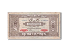Banknote, Poland, 50,000 Marek, 1922-1923, 1922-10-10, KM:33, VF(30-35)