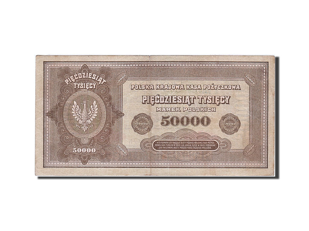 Banknote, Poland, 50,000 Marek, 1922-1923, 1922-10-10, KM:33, EF(40-45)