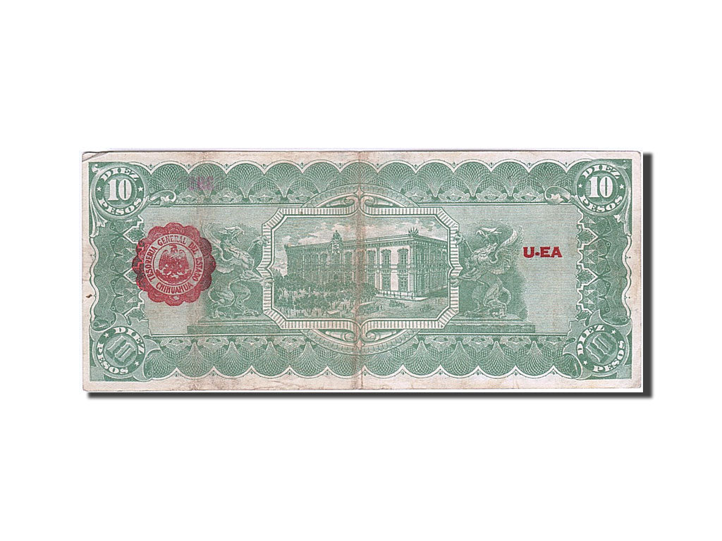 Banknote, Mexico - Revolutionary, 10 Pesos, 1914, 1914-02-10, KM:S533c
