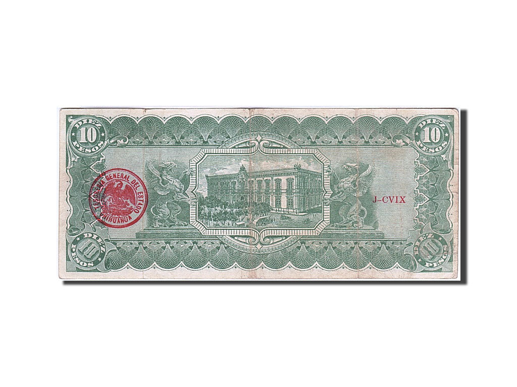 Banknote, Mexico - Revolutionary, 10 Pesos, 1914, 1914-02-10, KM:S533c