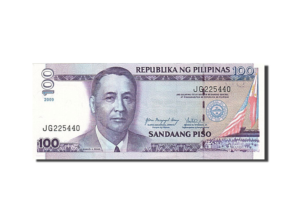 Banconote, Filippine, 100 Piso, 2001-2002, KM:194b, 2009, SPL