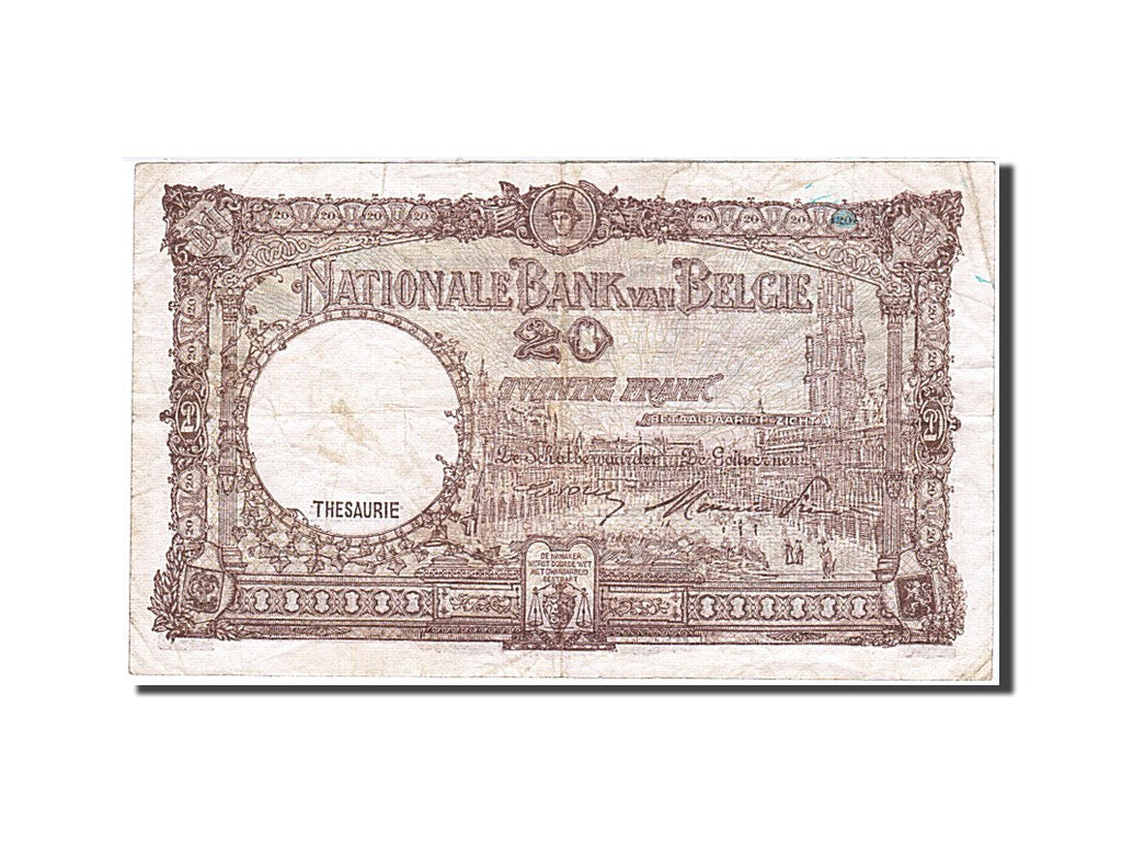 Banknote, Belgium, 20 Francs, 1948, 1948-09-01, KM:116, VF(20-25)