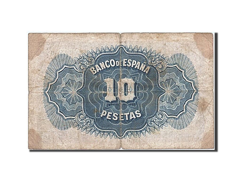 Spain, 10 Pesetas, 1935-1936, KM:86a, 1935, F(12-15)